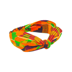 Traditional Kente Cloth Print Top Knot Headband I The Enchanted Magnolia