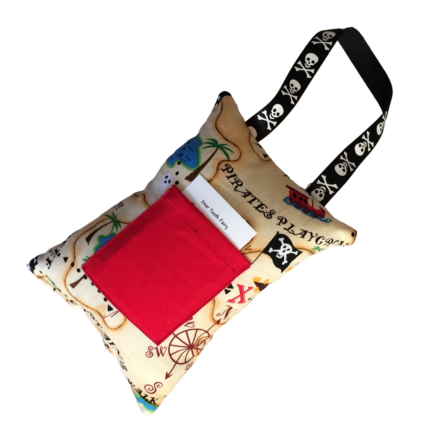 Pirate Treasure Map Print Tooth Fairy Pillow I The Enchanted Magnolia