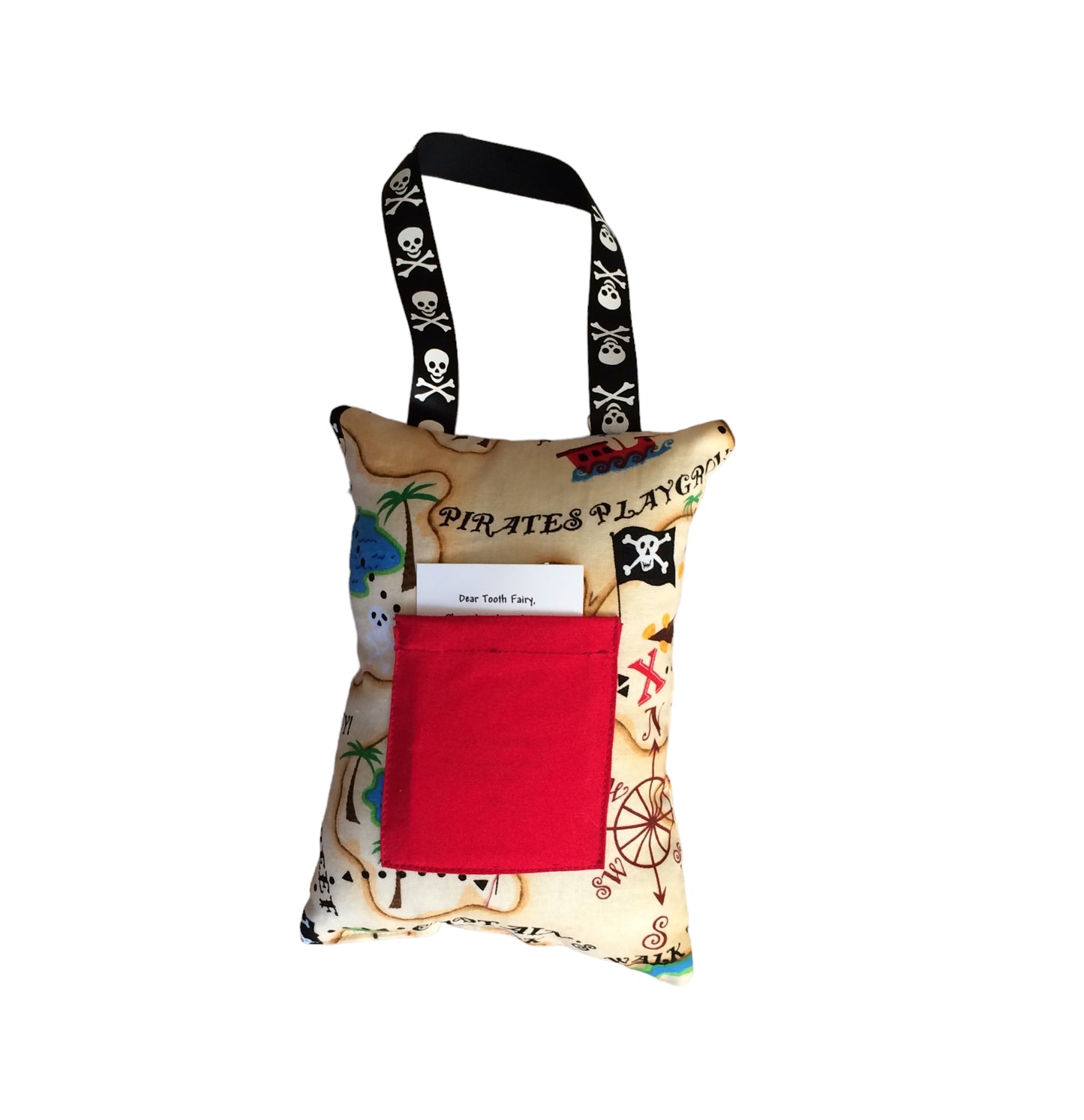 Pirate Treasure Map Print Tooth Fairy Pillow I The Enchanted Magnolia
