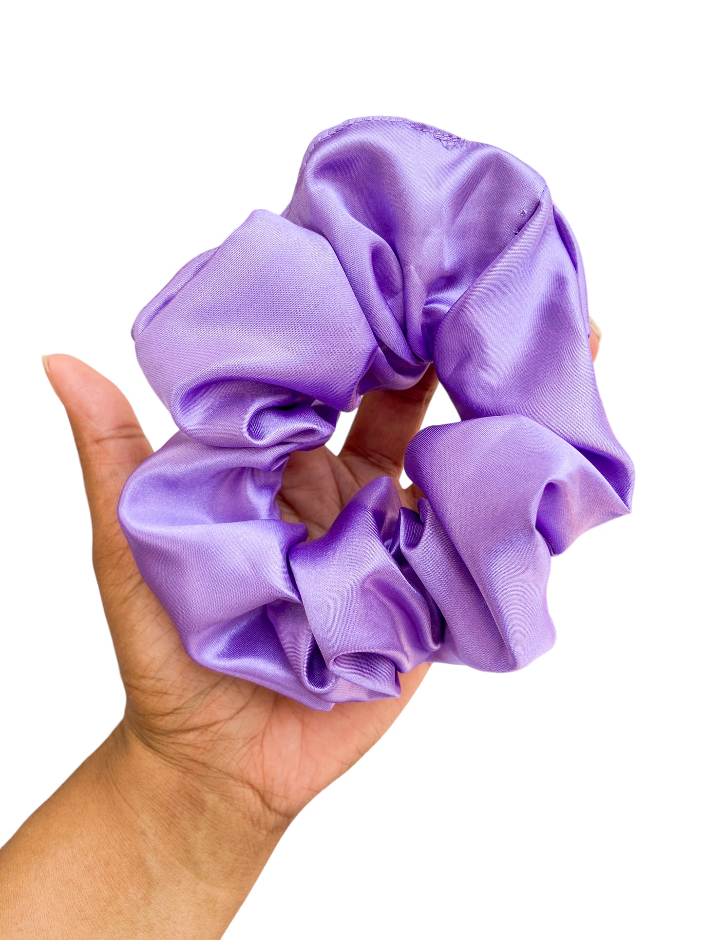 X-Large Lavender Satin Hair Scrunchie - The Enchanted Magnolia