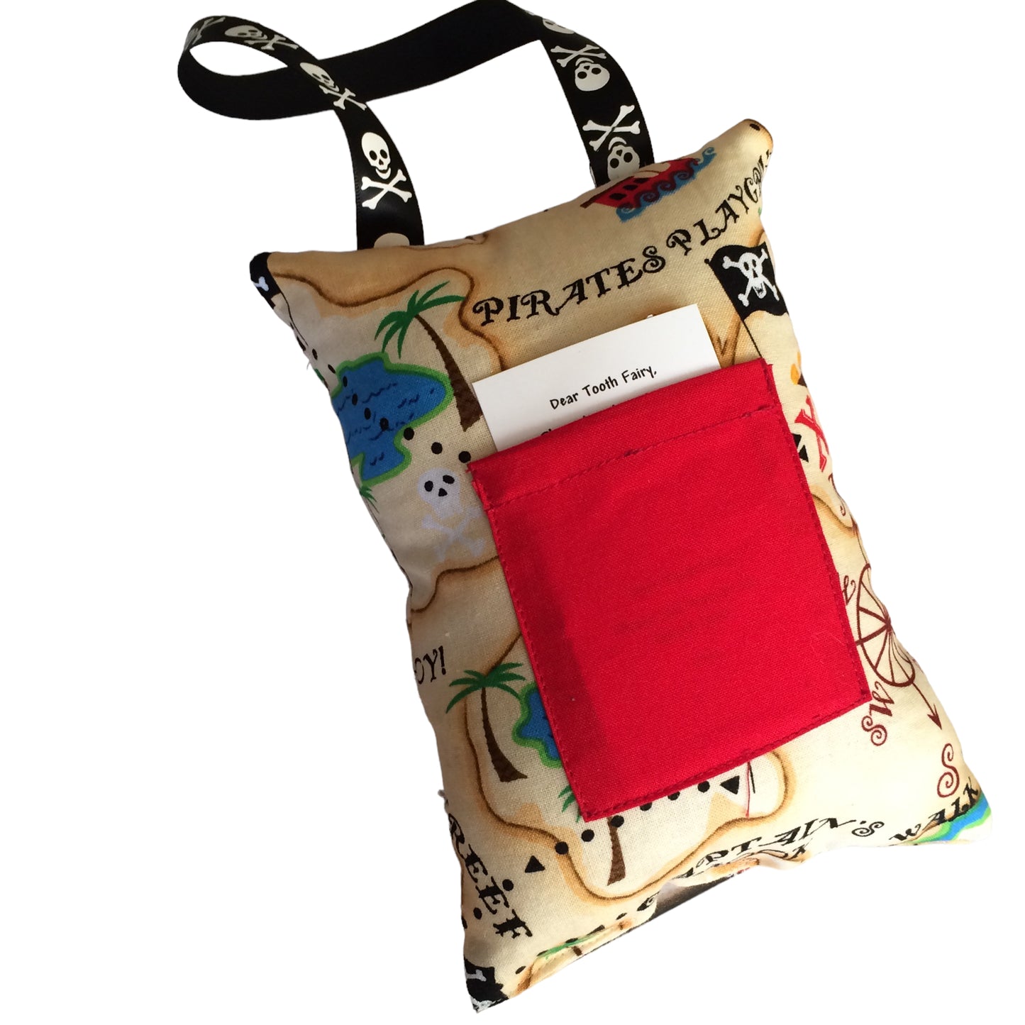 Pirate Treasure Map Print Tooth Fairy Pillow I The Enchanted Magnolia
