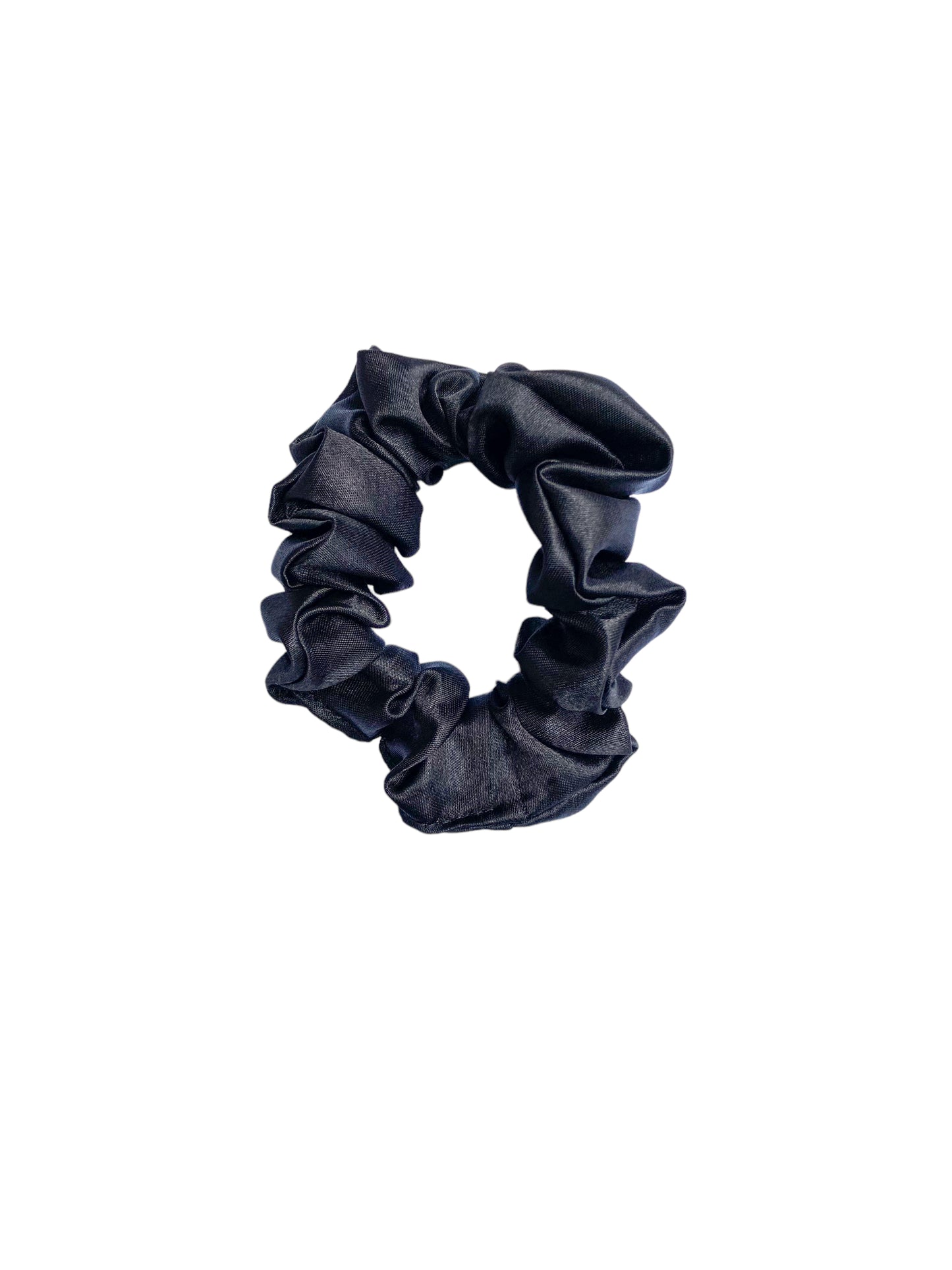 Toddler Black Satin Scrunchie I The Enchanted Magnolia