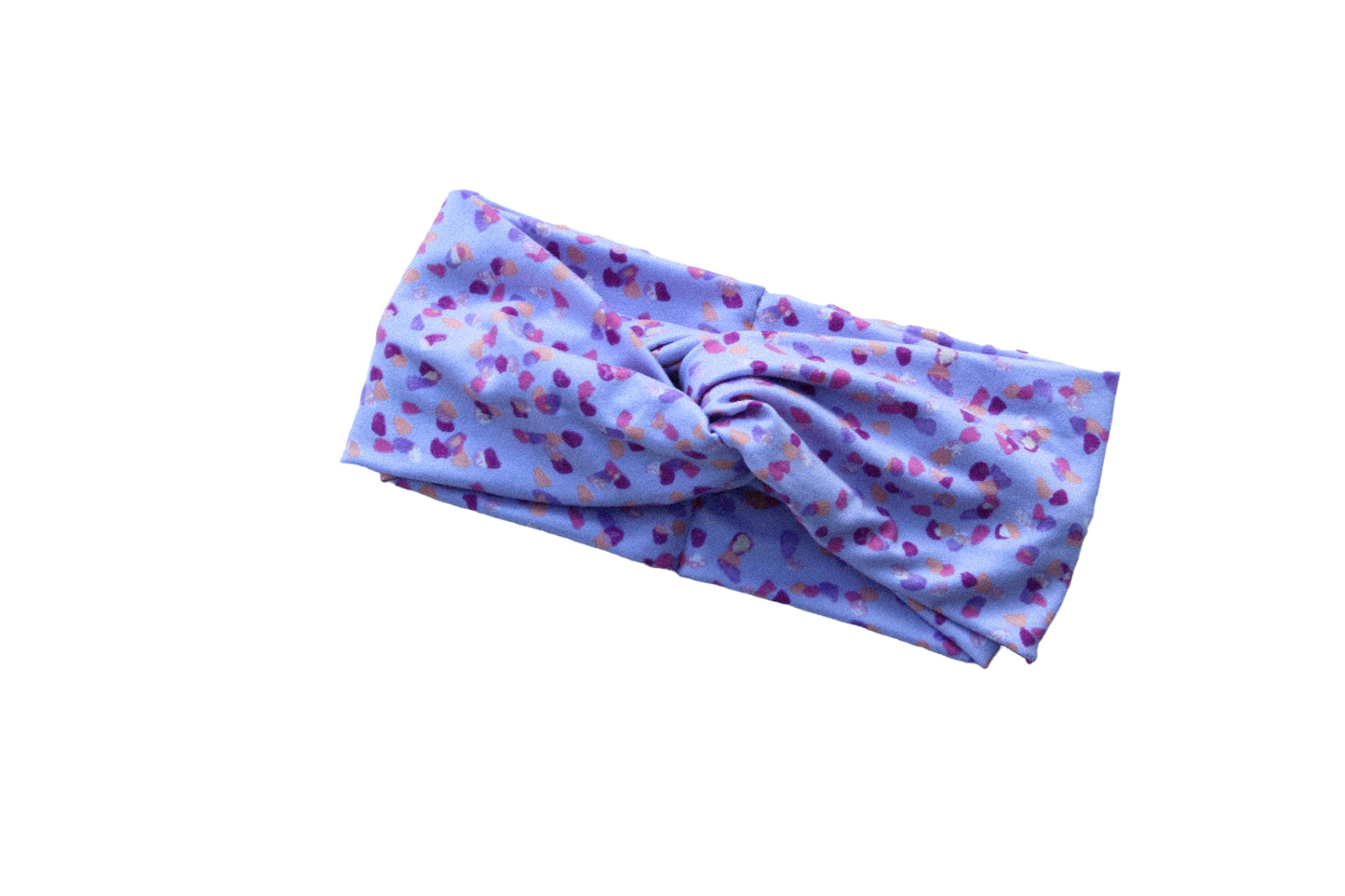 Lavender Sprinkled Twisted Turban Headband -