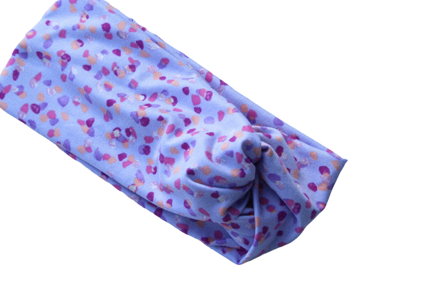 Lavender Sprinkled Twisted Turban Headband -