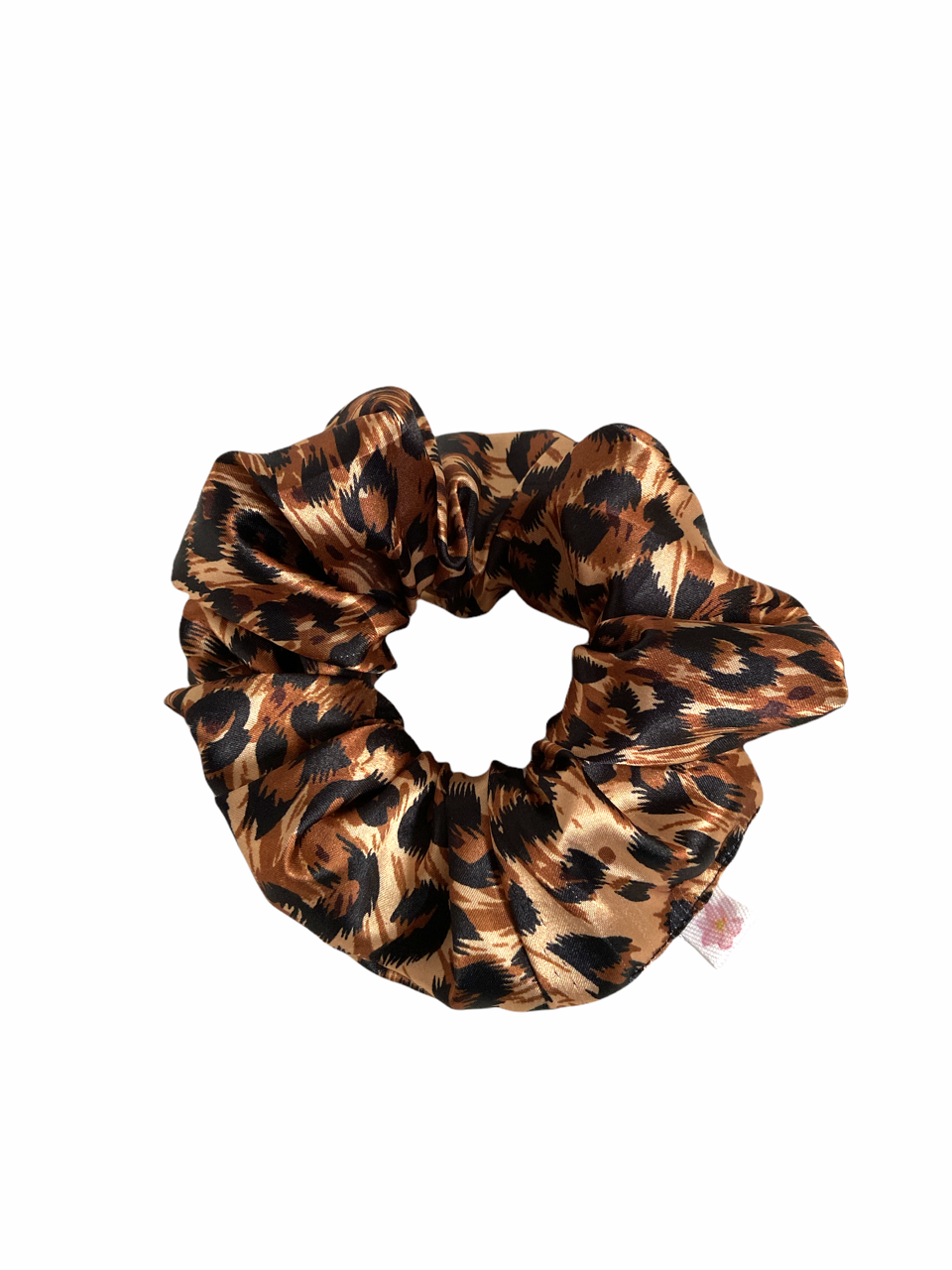 X-Large Satin Hair Scrunchie - Big Cheetah - The Enchanted Magnolia