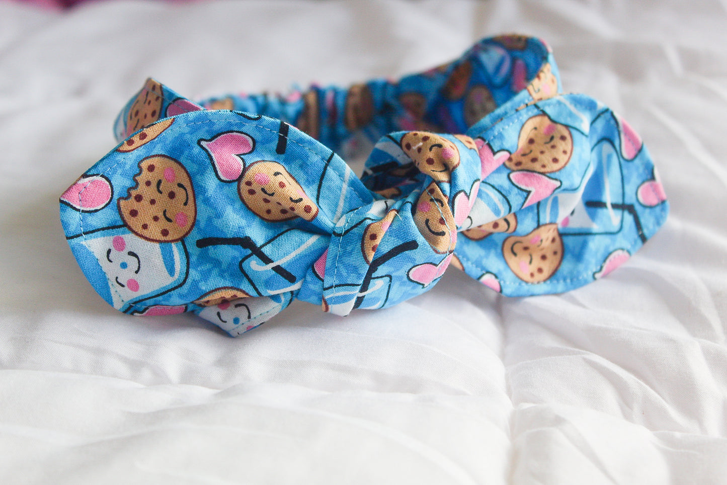 Cookies and Milk Top Knot Headband I The Enchanted Magnolia