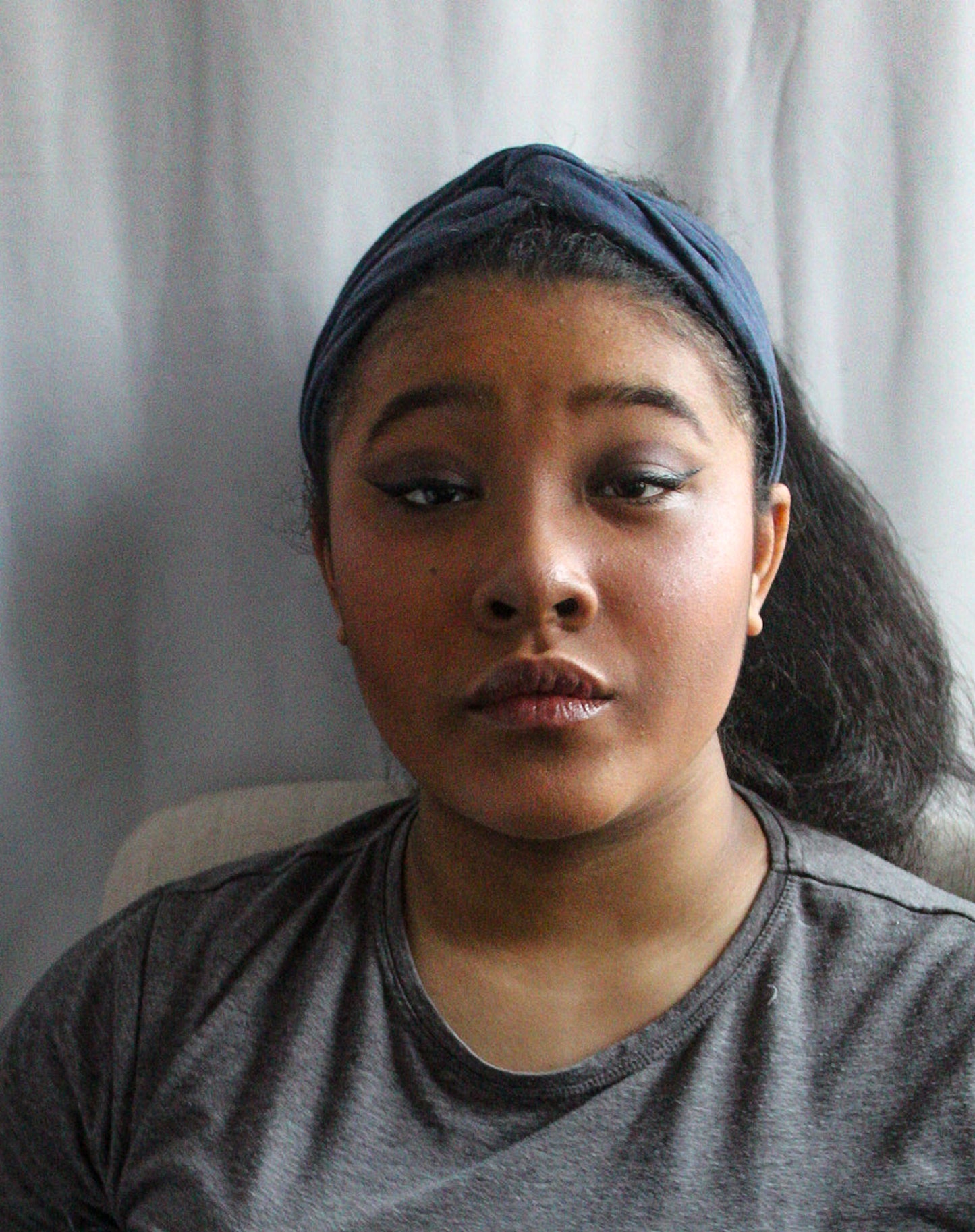 Dark Denim Twist Knot Headband I The Enchanted Magnolia
