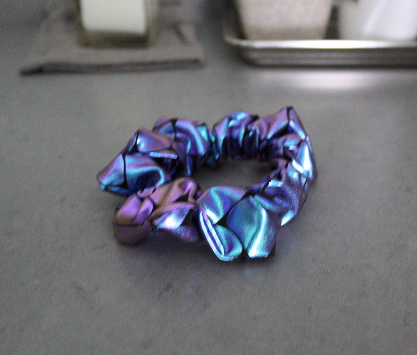 Iridescent Mermaid Hair Scrunchie - The Enchanted Magnolia