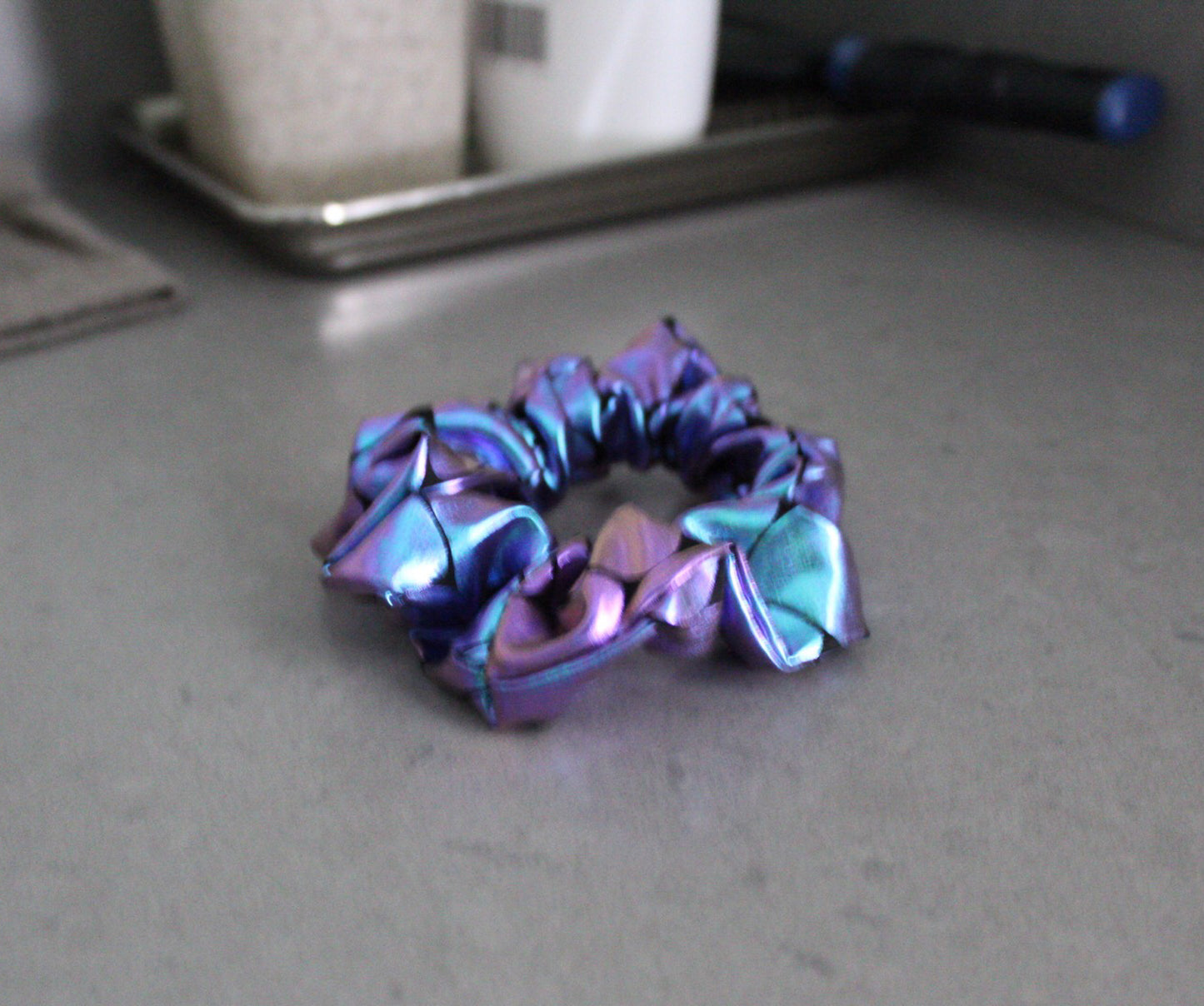 Iridescent Mermaid Hair Scrunchie - The Enchanted Magnolia