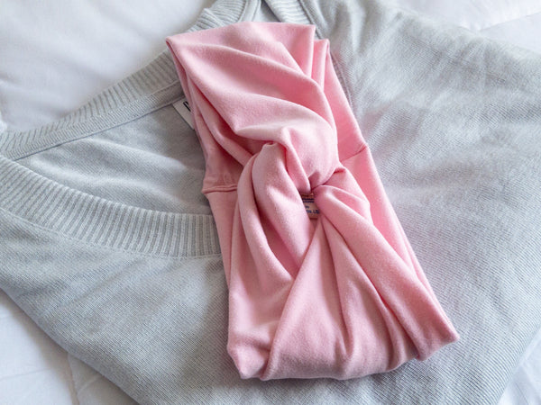 Powder Pink Twist Knot Headband I The Enchanted Magnolia