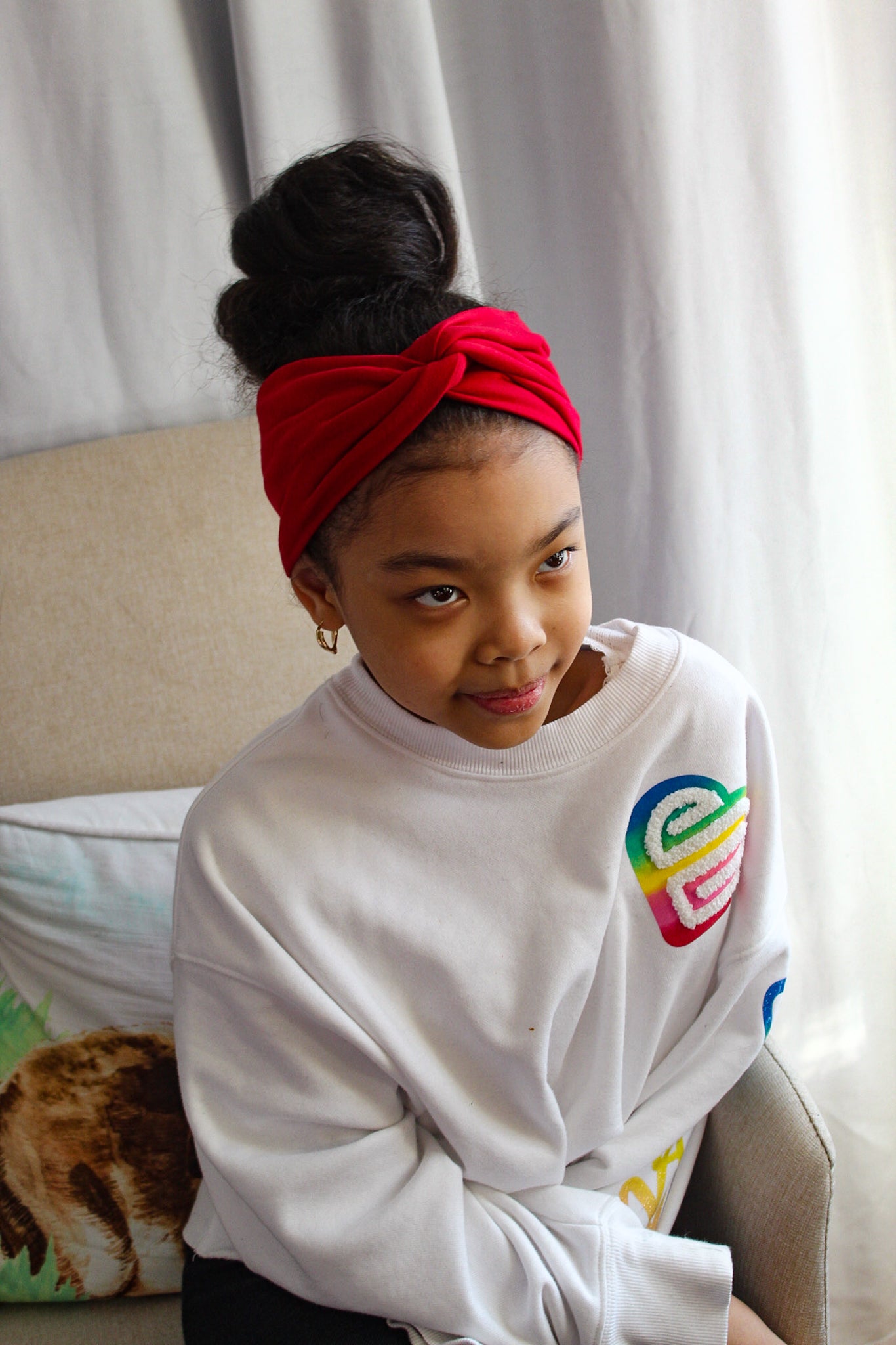 Kids Red Twist Knot Headband I The Enchanted Magnolia