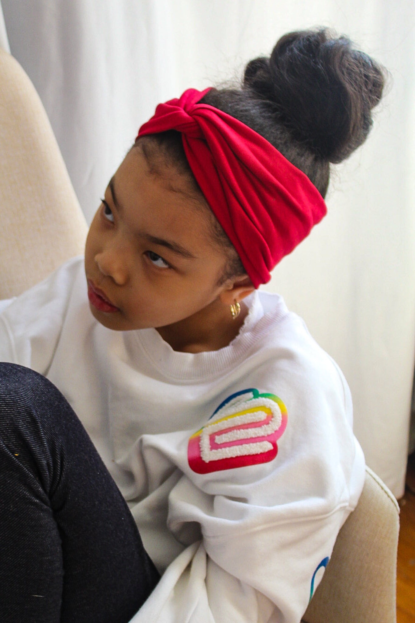 Kids Red Twist Knot Headband I The Enchanted Magnolia