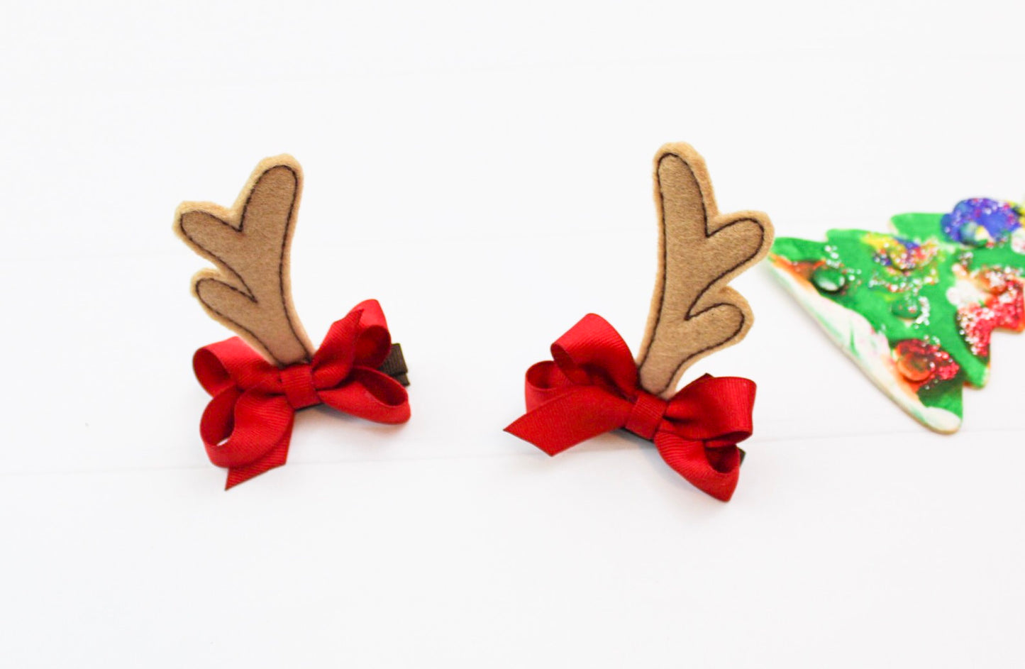 Reindeer Antler Hair Clips I The Enchanted Magnolia