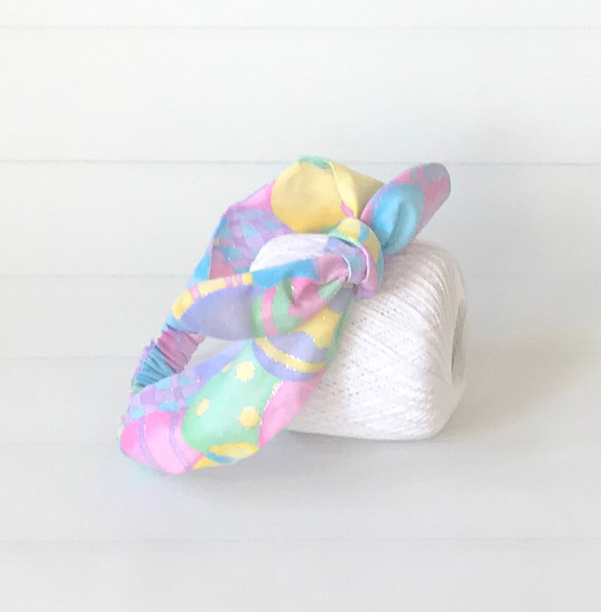 Easter Egg Toop Knot Headband-The Enchanted Magnolia