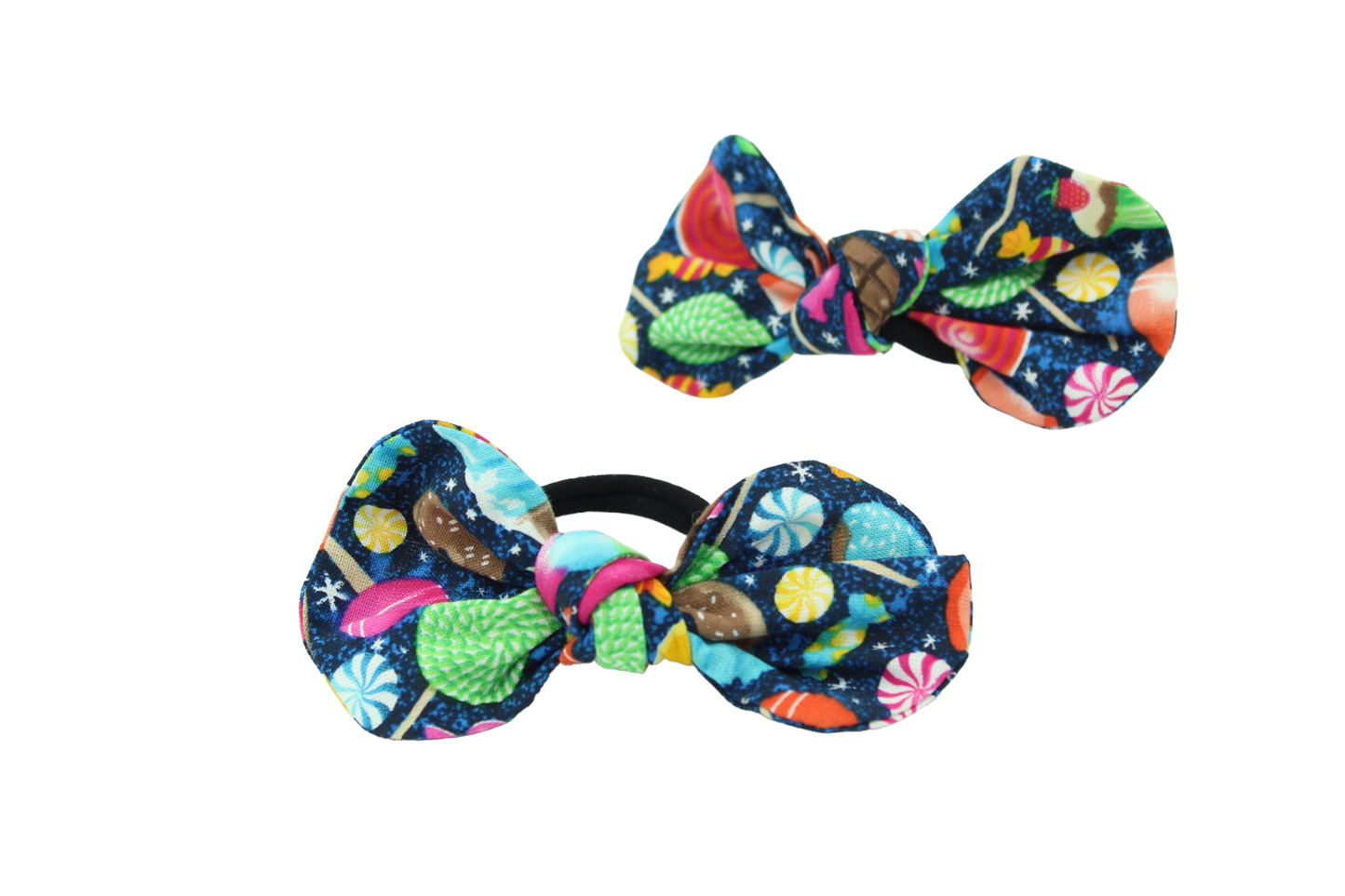 Candy Galaxy Top Knot Fabric Hair Bows I The Enchanted Magnolia