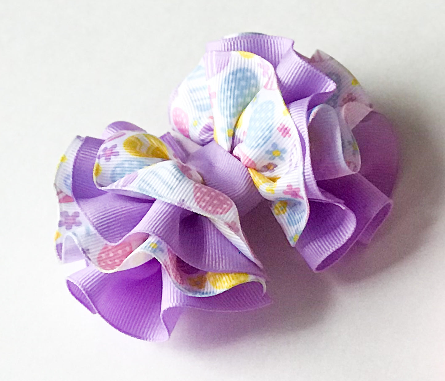 Easter Egg Wavy Hair Bow I The Enchanted Magnolia