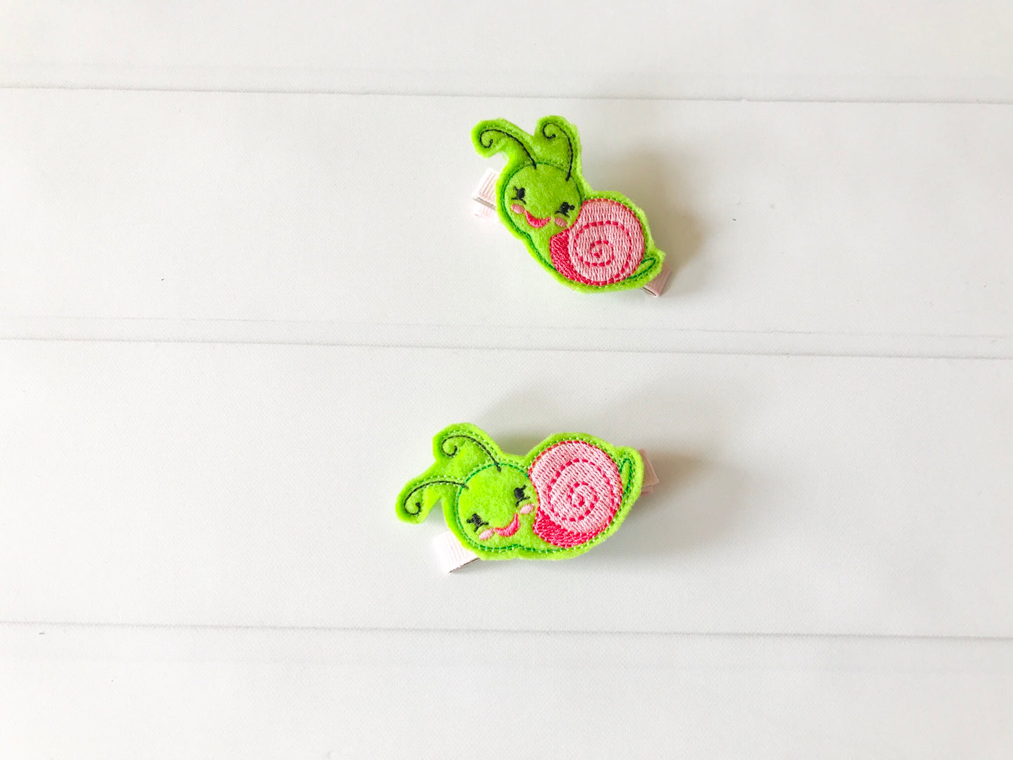 Snail Hair Barrette Set I The Enchanted Magnolia
