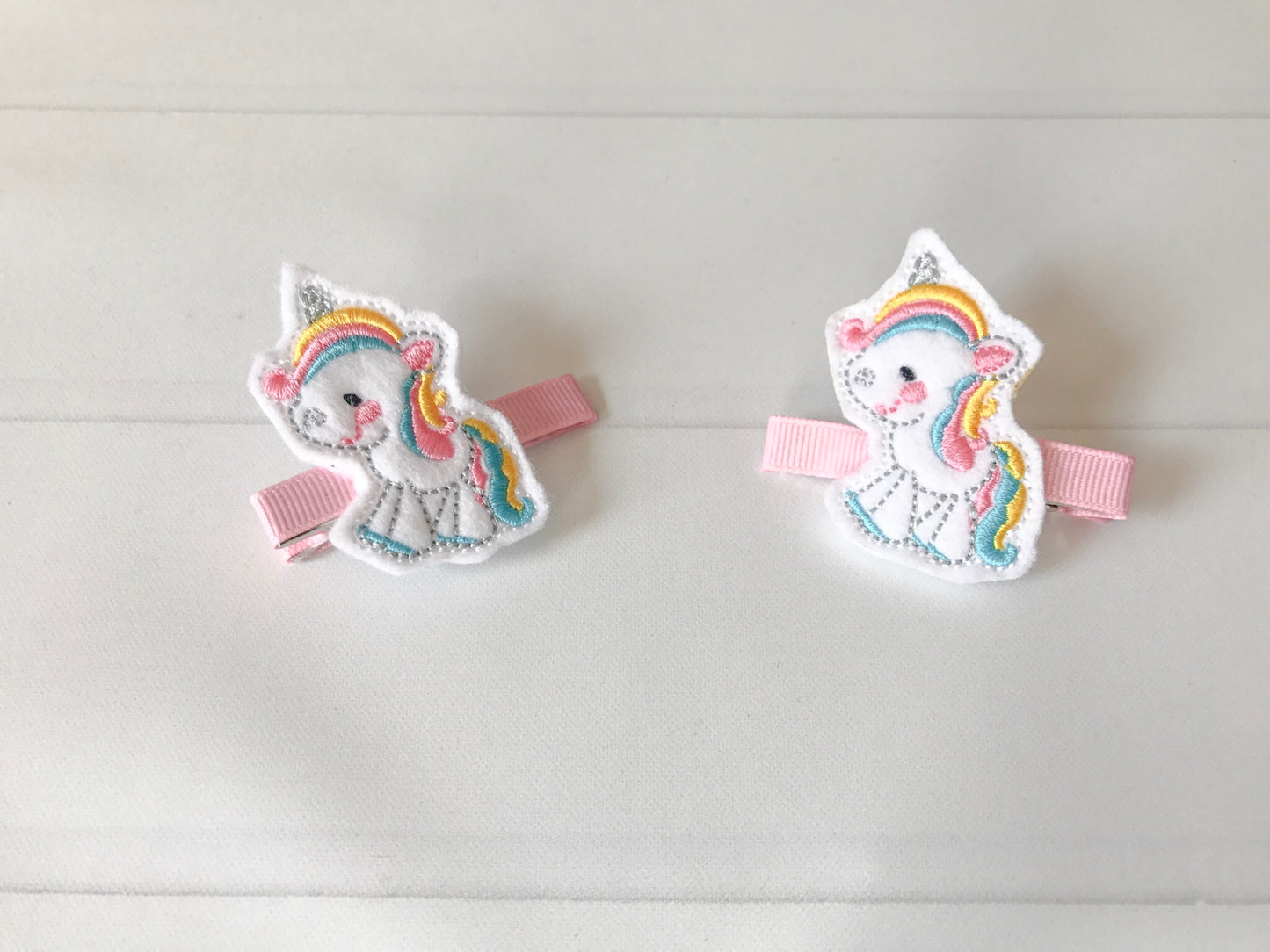 Unicorn Hair Barrette Set I The Enchanted Magnolia
