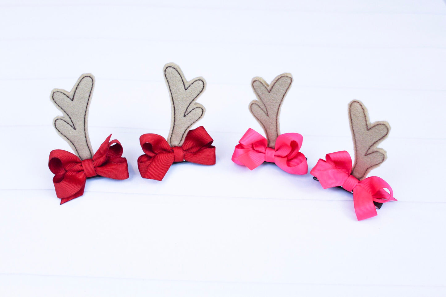Reindeer Antler Hair Clips I The Enchanted Magnolia