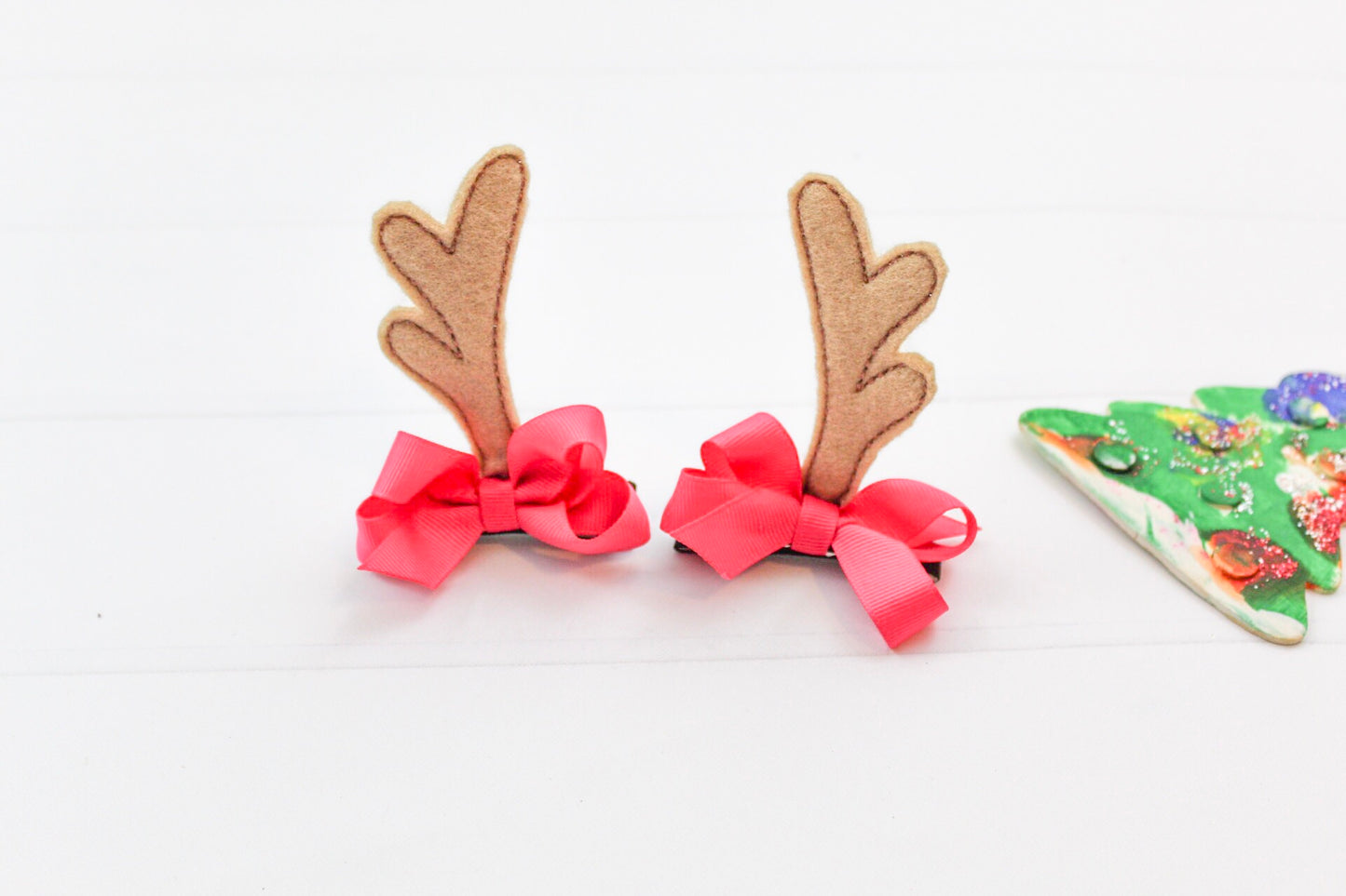 Reindeer Antler Hair Clips I The Enchanted Magnolia