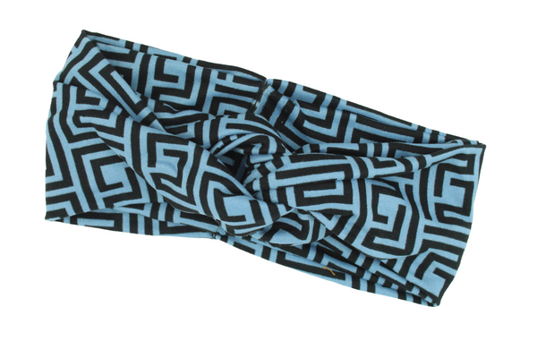 Denim-Blue-and-Black-Geometrical-Twisted-Turban-Headband-Image6