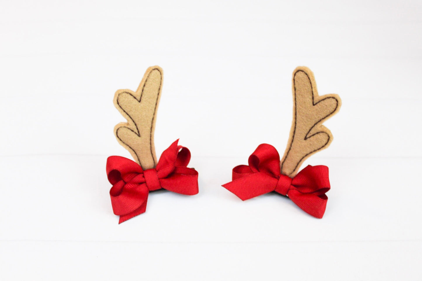 Reindeer Antler Hair Clips I The Enchanted Magnolia