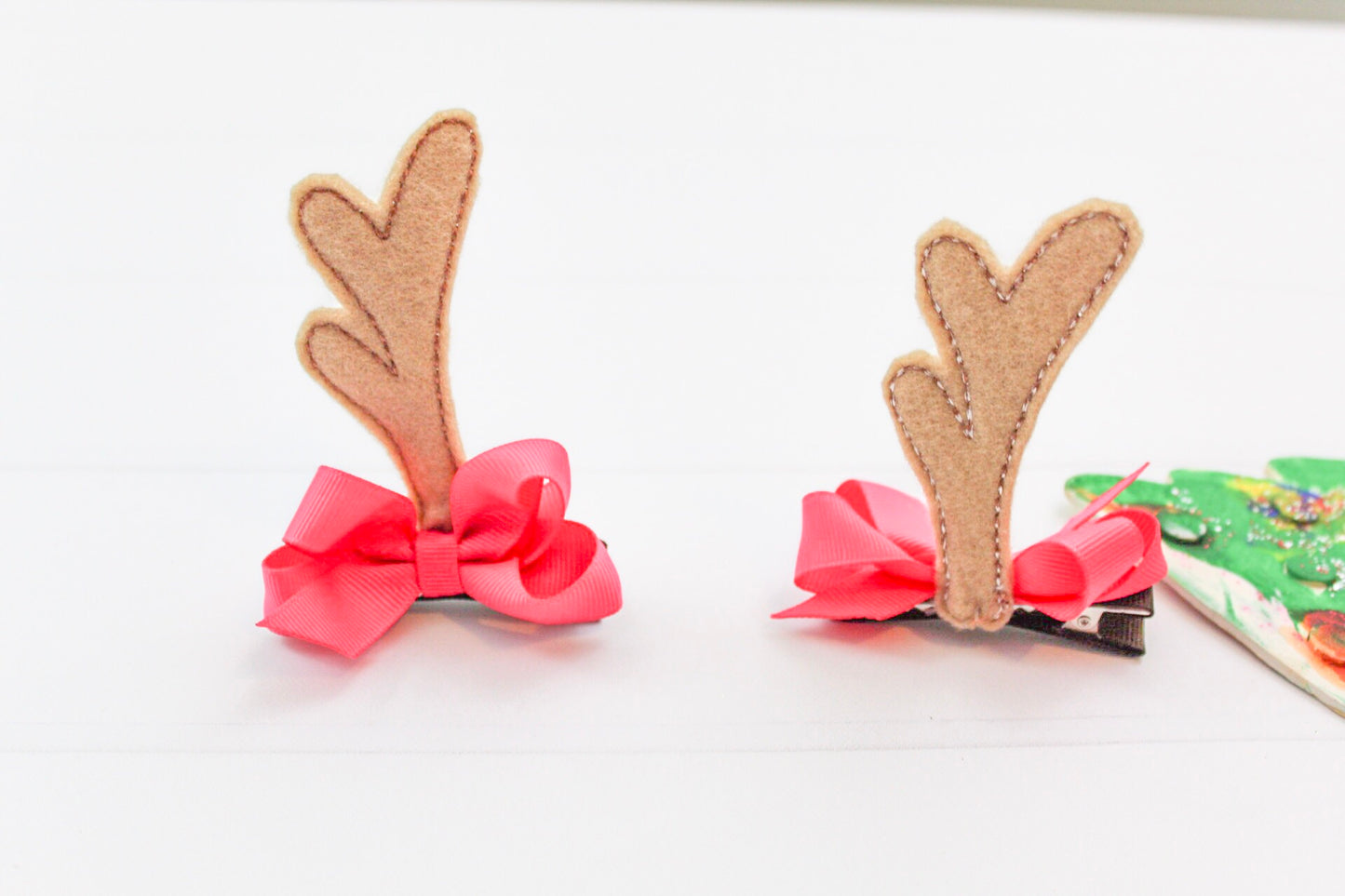 Reindeer Antler Hair Clips I The Enchanted Magnolia