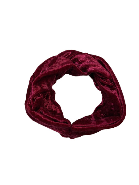 Burgandy Velvet Twist Knot Headband I The Enchanted Magnolia li