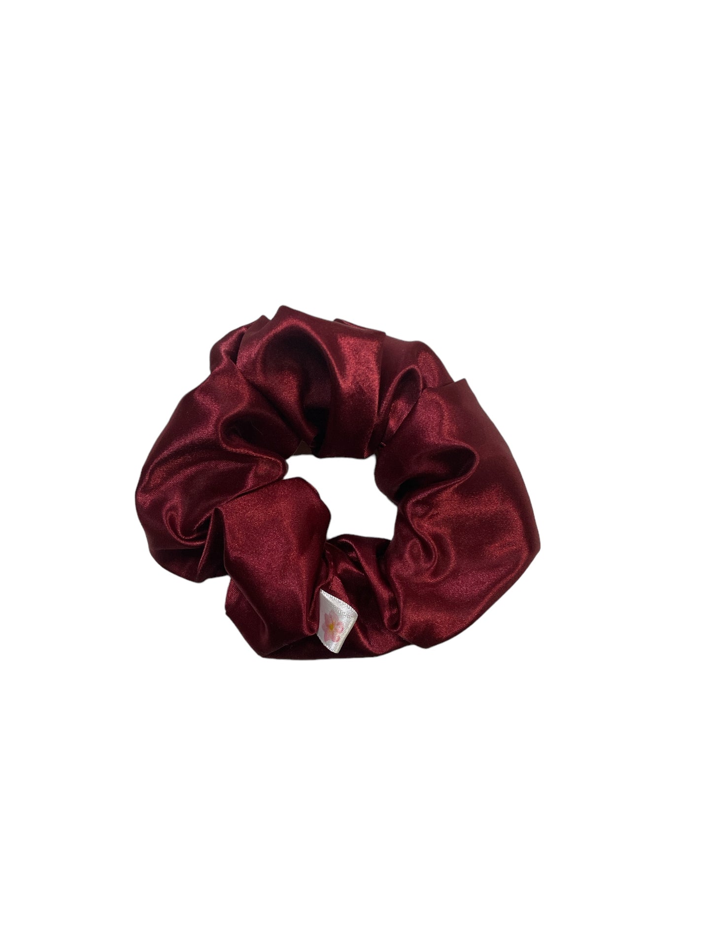 X-Large Burgandy Satin Hair Scrunchie I The Enchanted Magnolia