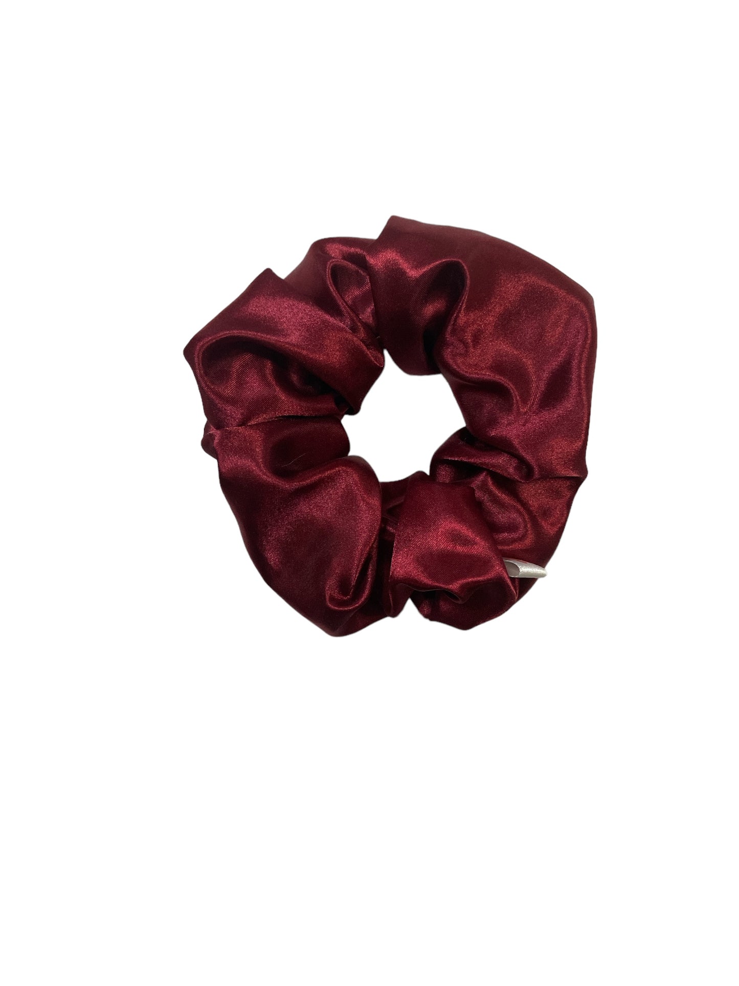 X-Large Burgandy Satin Hair Scrunchie I The Enchanted Magnolia