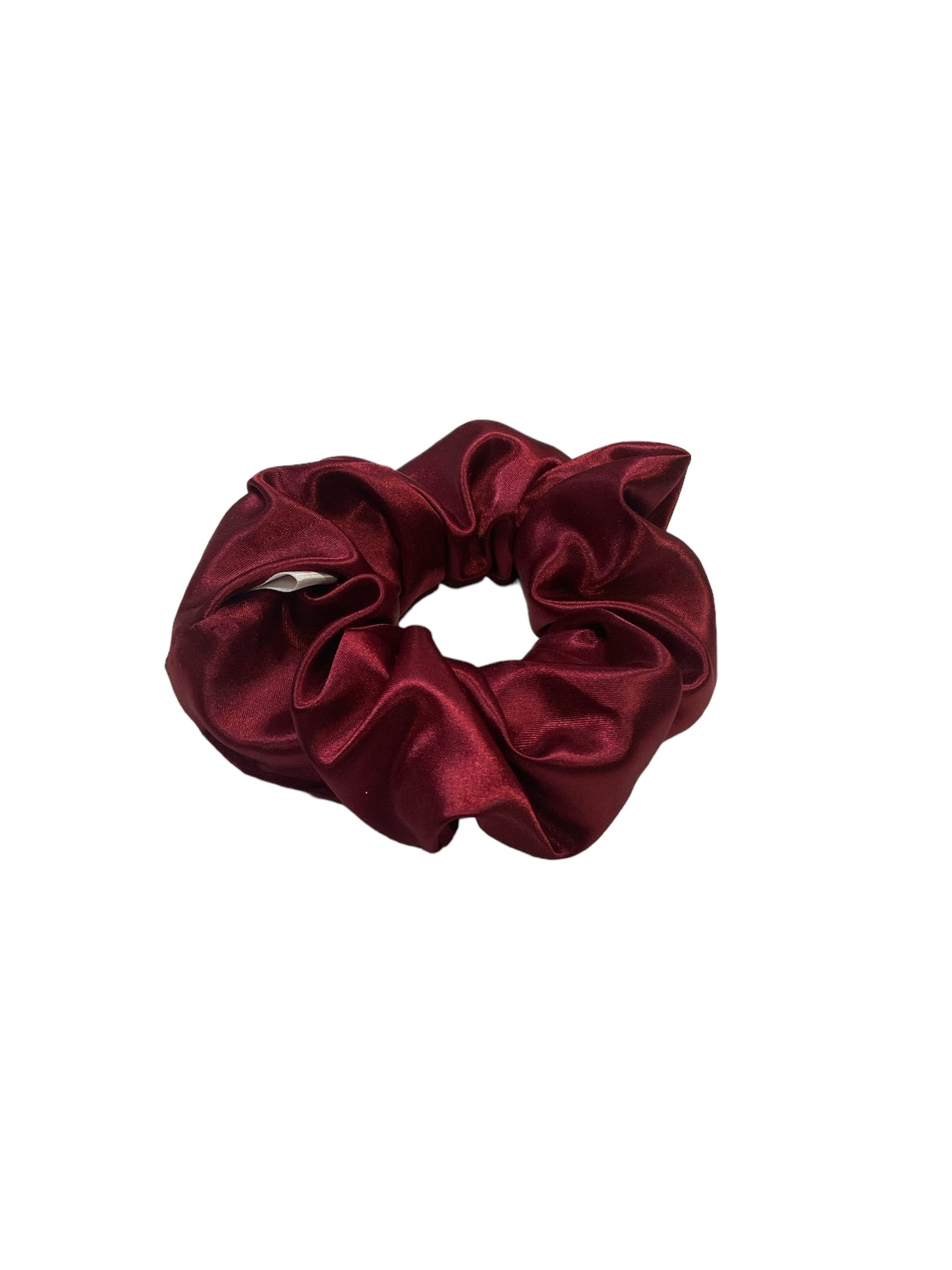 X-Large Burgandy Satin Hair Scrunchie I The Enchanted Magnolia