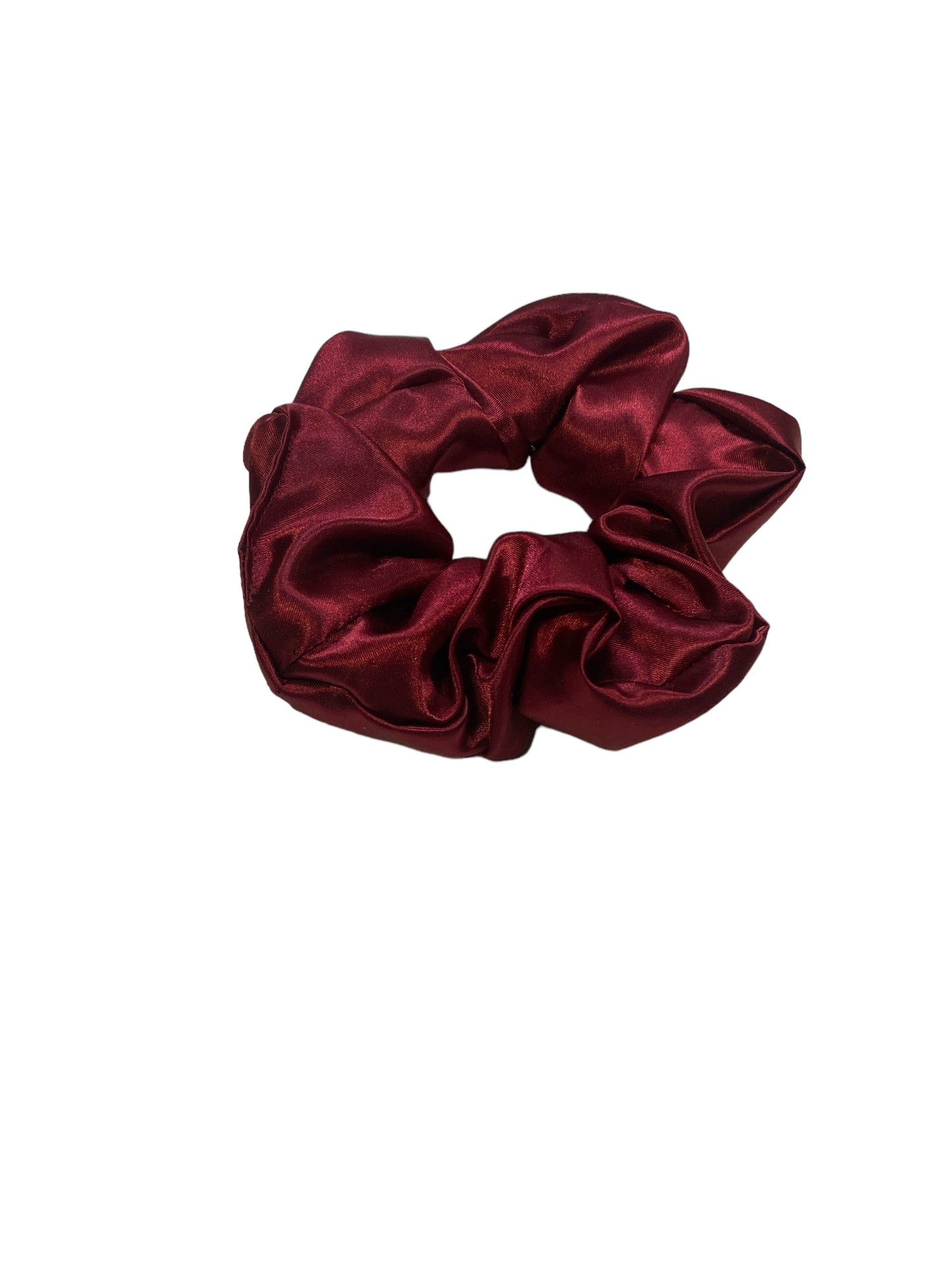 X-Large Burgandy Satin Hair Scrunchie I The Enchanted Magnolia