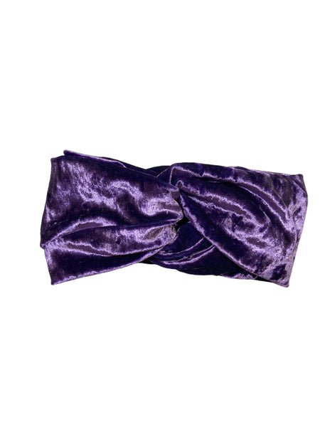 Purple Velvet Twist Knot Headband I The Enchanted Magnolia