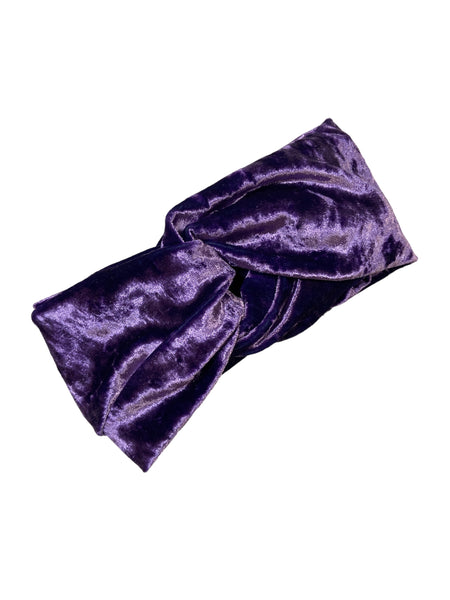 Purple Velvet Twist Knot Headband I The Enchanted Magnolia