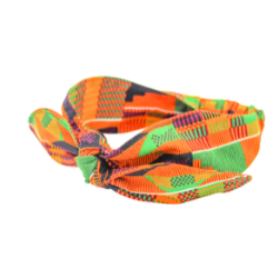 Traditional Kente Cloth Print Top Knot Headband I The Enchanted Magnolia