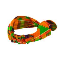 Traditional Kente Cloth Print Top Knot Headband I The Enchanted Magnolia