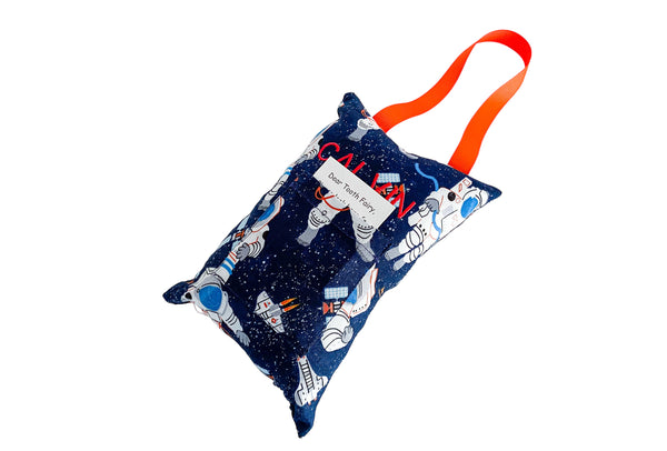 Astronaut in Space Tooth Fairy Pillow and Money Holder I The Enchanted Magnolia