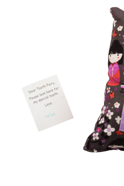 Japanese Kokeshi Doll Tooth Fairy Pillow