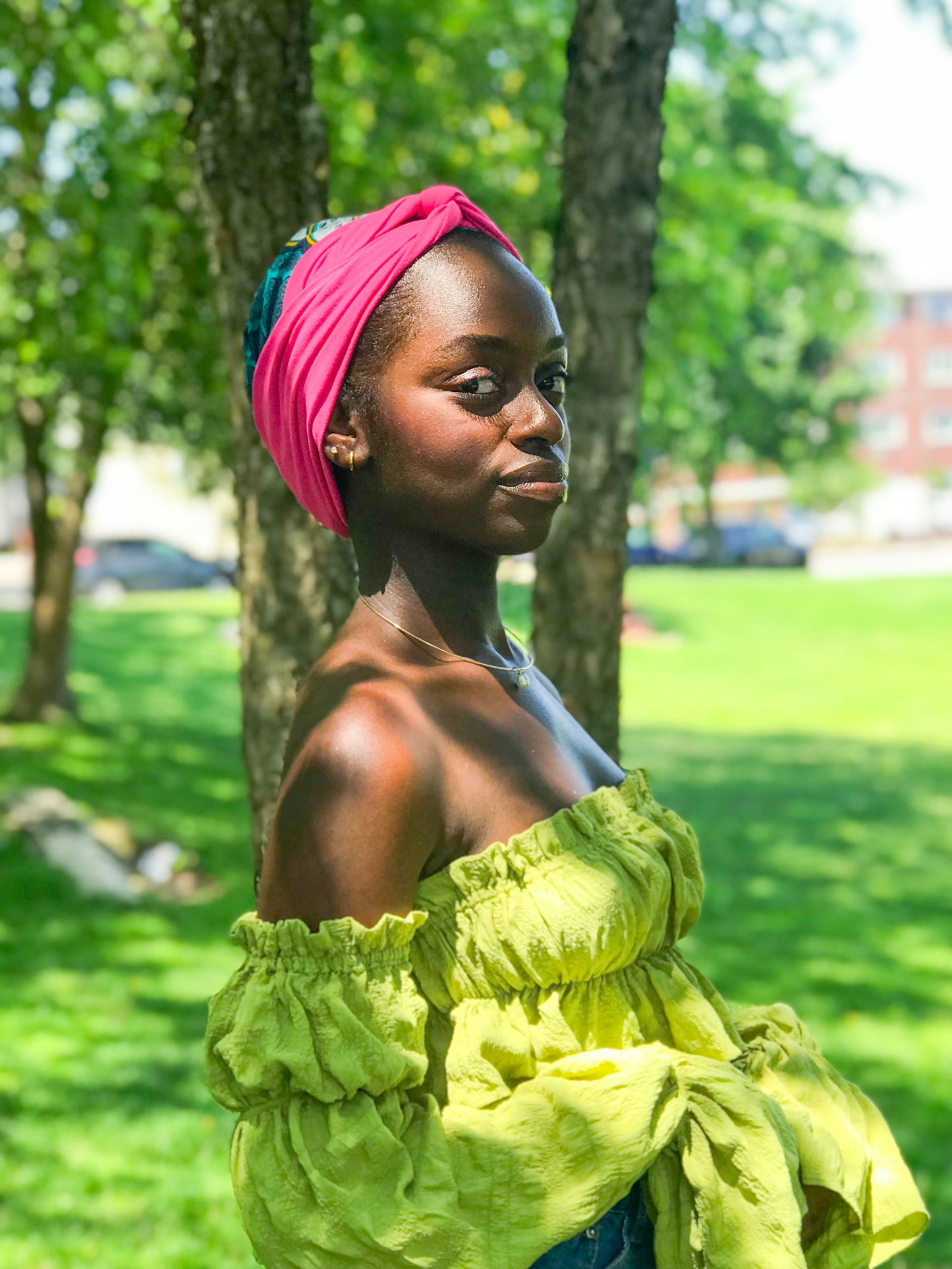 Magenta Twist Knot Headband I The Enchanted Magnolia