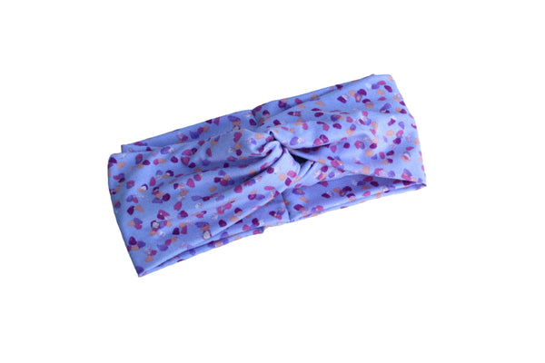 Lavender Sprinkled Twisted Turban Headband -