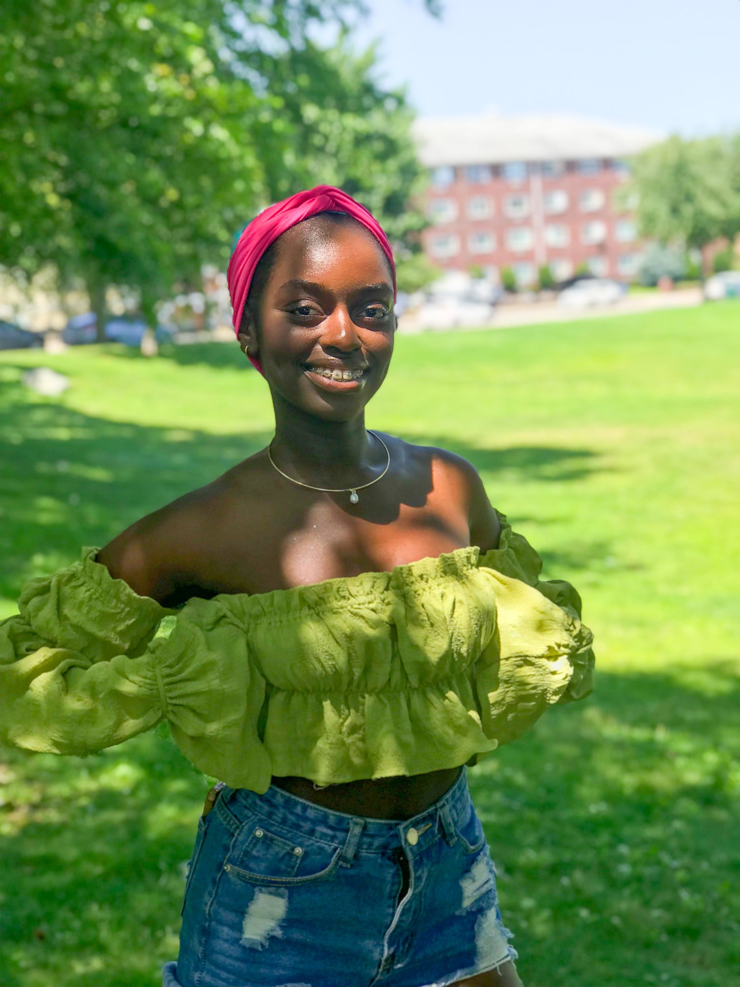 Magenta Twist Knot Headband I The Enchanted Magnolia