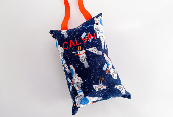 Astronaut in Space Tooth Fairy Pillow and Money Holder I The Enchanted Magnolia
