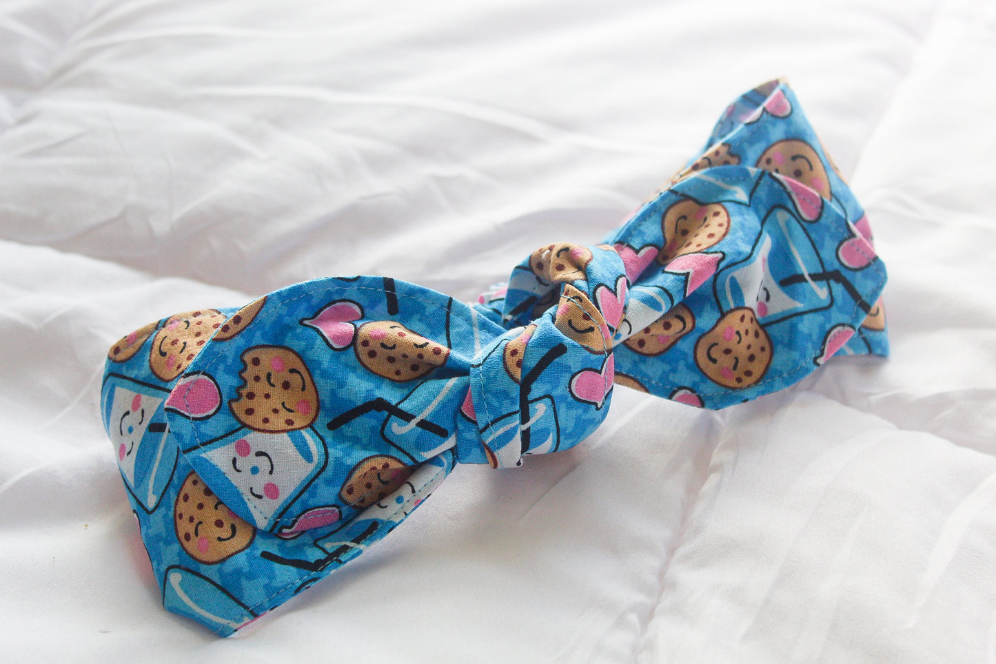 Girls Cookies and Milk Top Knot Headband I The Enchanted Magnolia