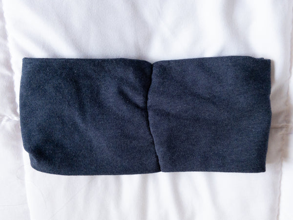 Kids Dark Denim Twisted Turban Headband I The Enchanted Magnolia