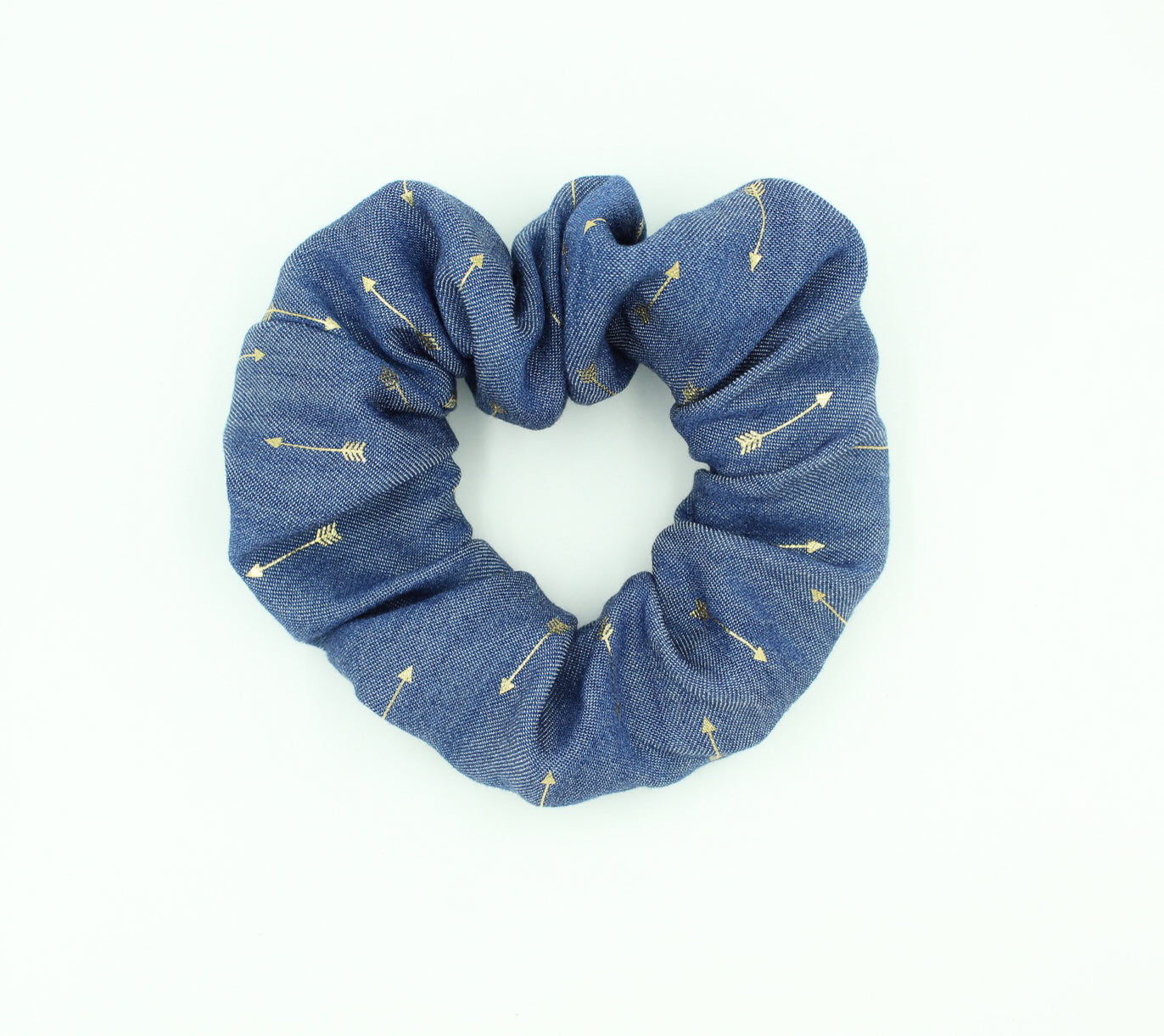 Gold Arrow Printed Hair Scrunchie I The Enchanted Magnolia