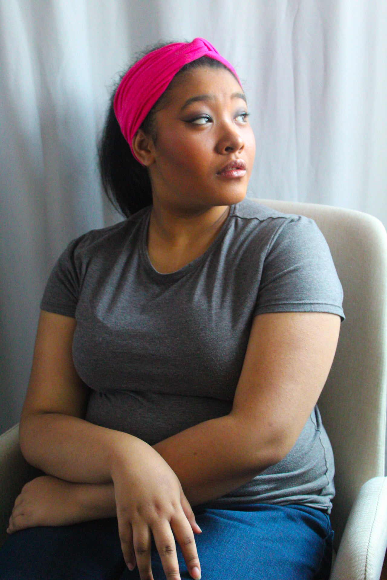 Magenta Twist Knot Headband I The Enchanted Magnolia