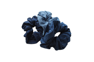 Blue Denim Hair Scrunchie - X-Large I The Enchanted Magnolia