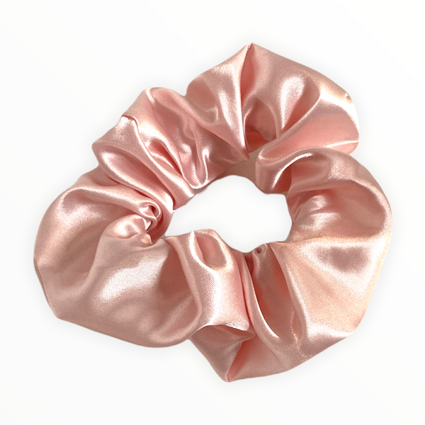 Large Satin Hair Scrunchie - Rosewater Pink - The Enchanted Magnolia