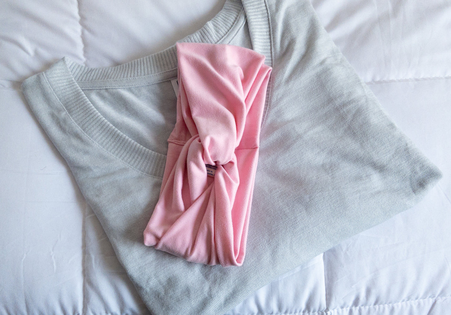 Powder Pink Twist Knot Headband I The Enchanted Magnolia