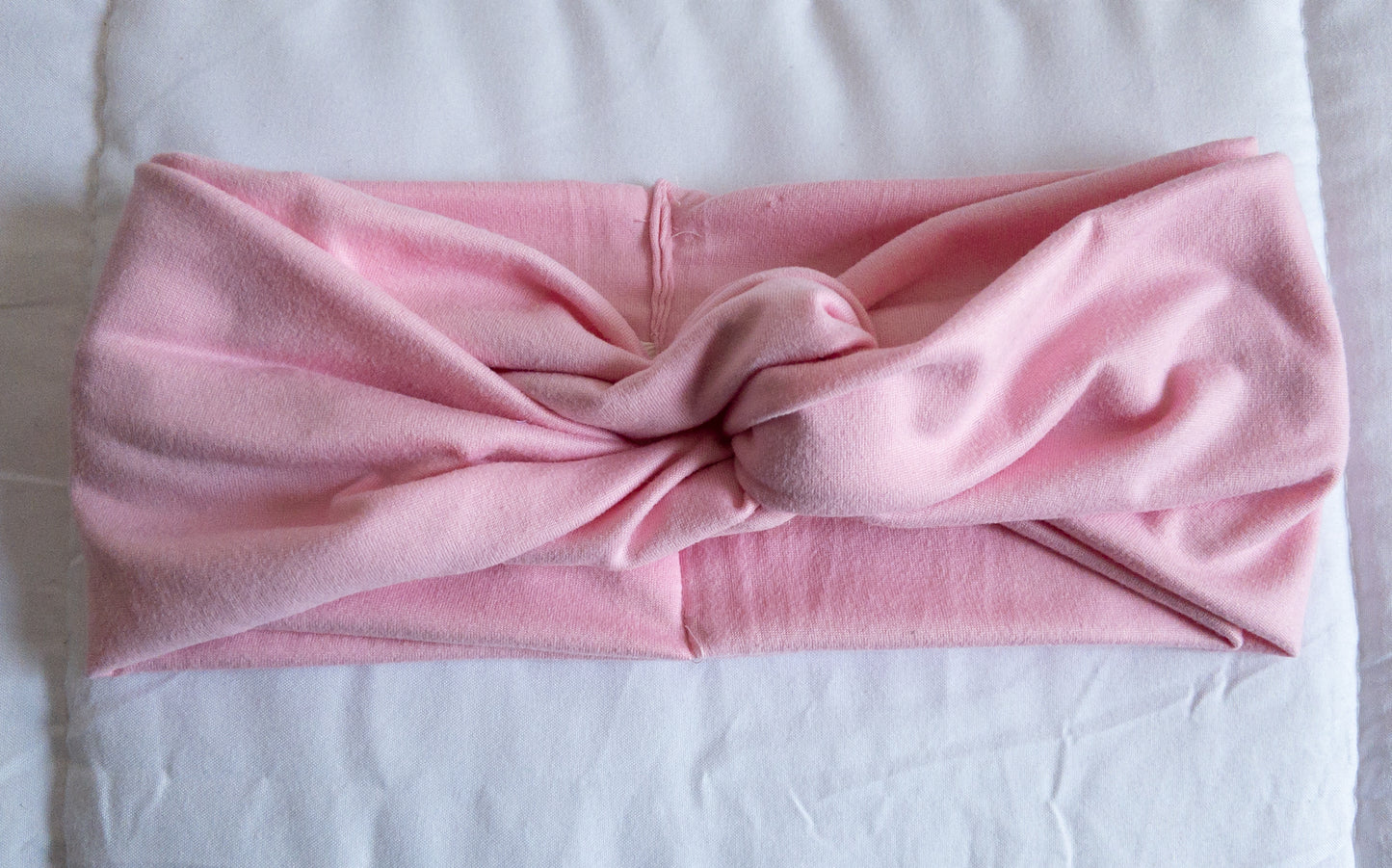 Kids Powder Pink Twisted Turban Headband
